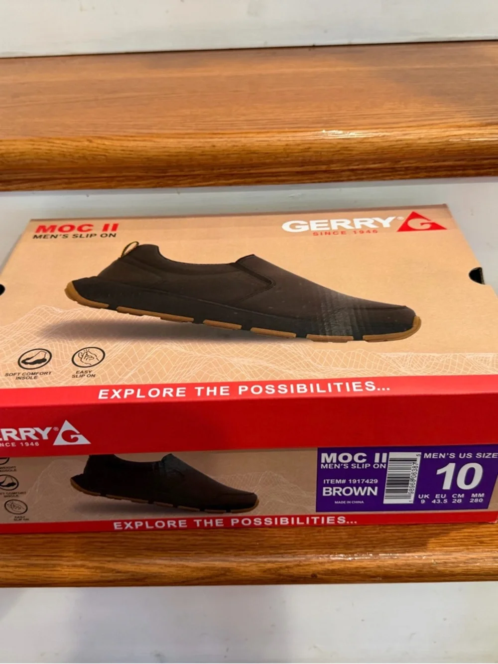Gerry Weber Men’s Slip-On Loafers in Brown